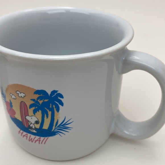 Snoopy Hawaii Surfboard Peanuts mug NWT Snoopy surfboard Hawaii - Picture 9 of 9
